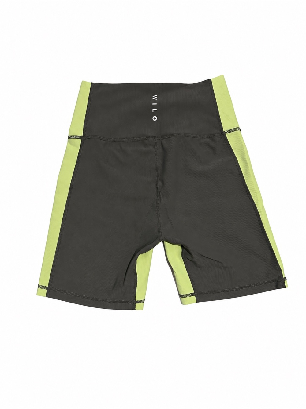 Wilo Women's grey & Lime Athletic Bike Shorts